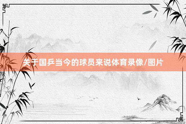 关于国乒当今的球员来说体育录像/图片