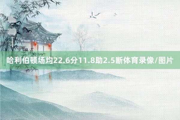 哈利伯顿场均22.6分11.8助2.5断体育录像/图片