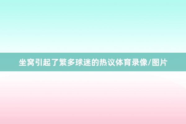 坐窝引起了繁多球迷的热议体育录像/图片