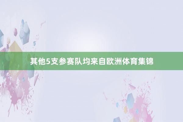 其他5支参赛队均来自欧洲体育集锦