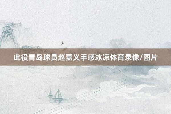 此役青岛球员赵嘉义手感冰凉体育录像/图片