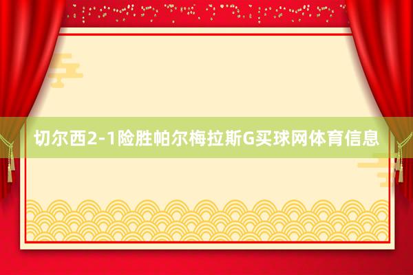 切尔西2-1险胜帕尔梅拉斯G买球网体育信息