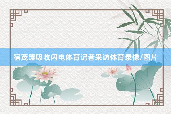 宿茂臻吸收闪电体育记者采访体育录像/图片
