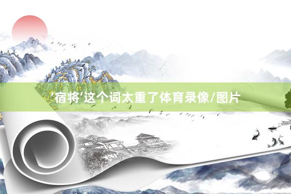 ‘宿将’这个词太重了体育录像/图片