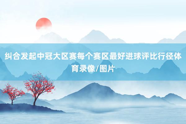 纠合发起中冠大区赛每个赛区最好进球评比行径体育录像/图片
