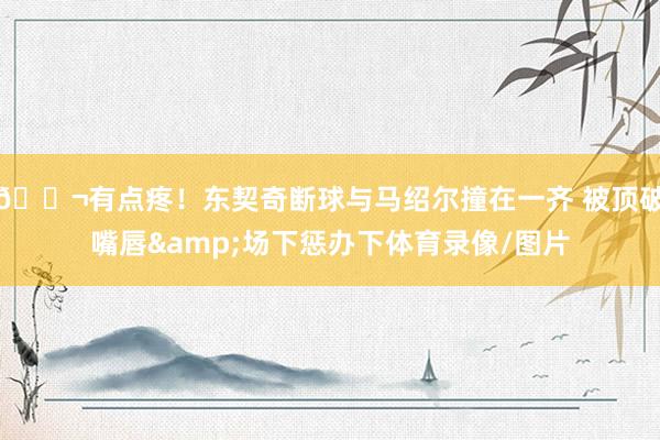 😬有点疼！东契奇断球与马绍尔撞在一齐 被顶破嘴唇&场下惩办下体育录像/图片
