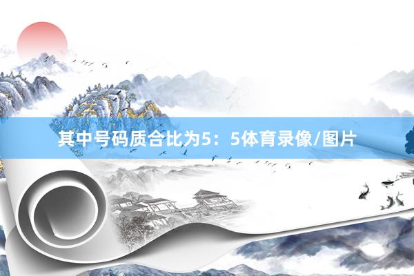 其中号码质合比为5：5体育录像/图片