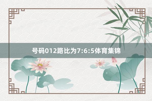 号码012路比为7:6:5体育集锦