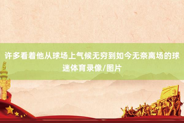 许多看着他从球场上气候无穷到如今无奈离场的球迷体育录像/图片