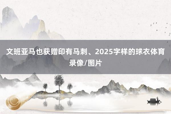 文班亚马也获赠印有马刺、2025字样的球衣体育录像/图片
