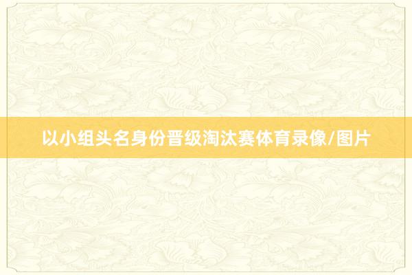 以小组头名身份晋级淘汰赛体育录像/图片